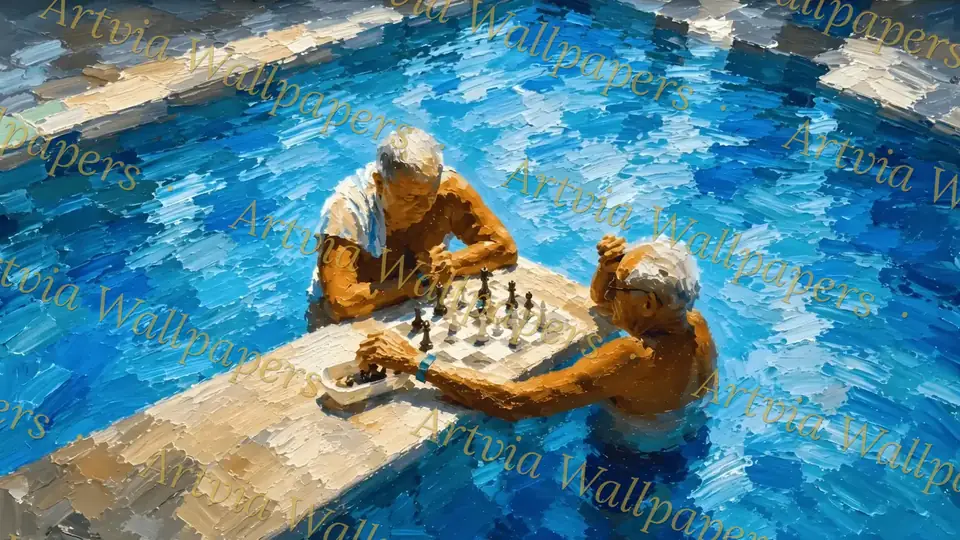 Chess in the pool